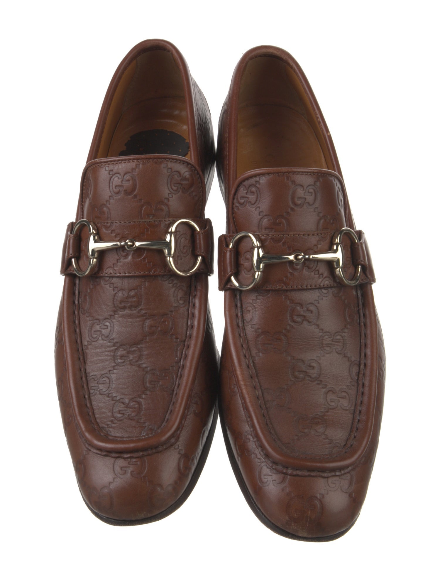 Gucci Horsebit Accent Leather Dress Loafers